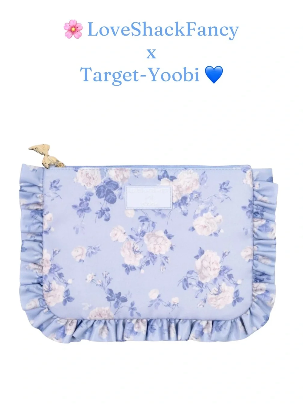 💙 LoveShackFancy Everblooming Rosettes Pencil Case with Ruffles 💙